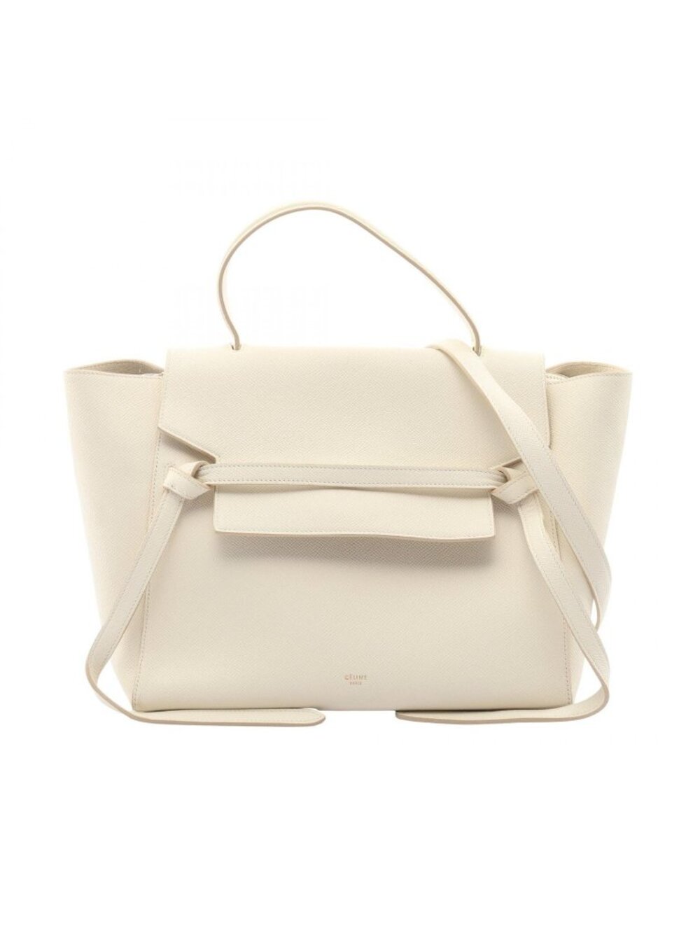 Celine Belt Bag Mini 2-Way White Leather